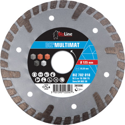 Disque diamant pour multimatériaux Biz'Multimat Ø125