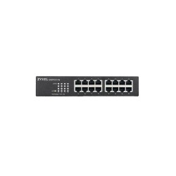 SWITCH 16 PORTS Gbps RJ45 RACKABLE FANLESS