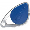 BADGE VIGIK INSERT INOX BLEU