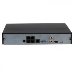 NVR IP 4 VOIES 4POE 4MP/30IPS 80MB LITE EPTZ IVS 1HDMI/VGA/USB/1RJ45 1HDD 1U