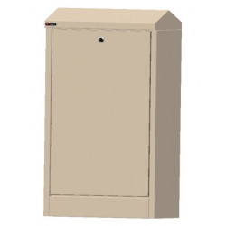 NC570 ARMOIRE RUE IVOIRE METAL.990X570X310MM (CLÉ RÉF. 848615 EN SUS)