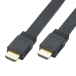 Cordon plat HDMI A M/M - 2m...