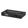 Extendeur VGA + audio + fonction KVM sur fibre optique SC - Full HD 1080p - 20km