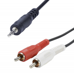 Cordon Jack 3.5mm M / 2 RCA...