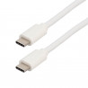 cordon USB C 3.2 Gen1 - C M/M 3A - blanc - 1m