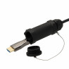 Cordon armé AOC HDMI 2.0b A M/M - fibre optique - UHD 4K/60ips - OR - 30m