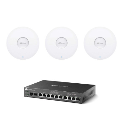 3 x Points d'accès WIFI TPLEAP613 + 1 Switch 8 Ports PoE+ TPLER7212PC