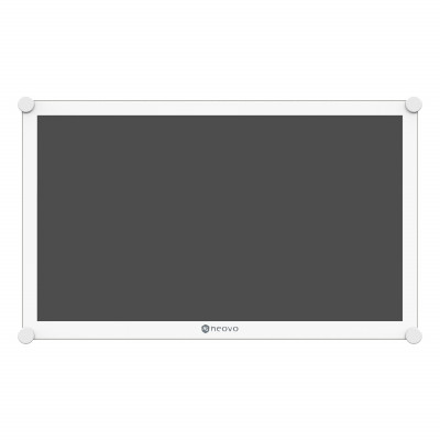 ECRAN 22'' MEDICAL FHD DP HDMI BNC SVIDEO CHASSIS METAL BLANC & DALLE VERRE 24V