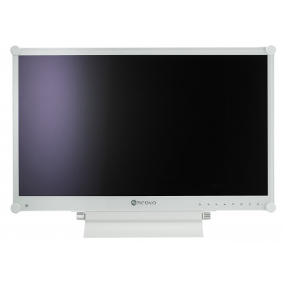 ECRAN 24'' MEDICAL FHD DP HDMI VGA CHASSIS METAL BLANC & DALLE VERRE DICOM14 12V