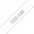 Ruban TZe135, 12mm Blanc sur fond Transparent, Laminé, 8M