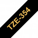 Ruban TZe354, 24mm Gold sur fond Noir, Laminé, 8M