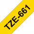 Ruban TZe661, 36mm Noir sur fond Jaune, Laminé, 8M