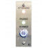 SEMAPHORE PMR INOX,PLAQUE 115 X 40, 2 LEDS, BOUTON NO/NF, BRAILLE, BUZZER