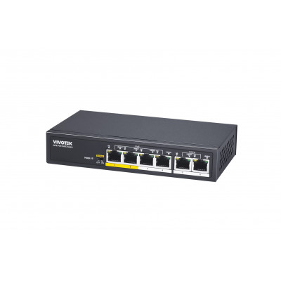 SWITCH POE NON MANAGEABLE 60W 4XPOE 10/100 + 2XRJ45 GB UTP NDAA 250M