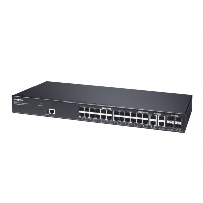 SWITCH POE MANAGEABLE 370W 24XPOE GB + 4XRJ45 + 4XSFP GB COMBO NDAA 250M