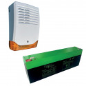 PACK SIRENE EXTERIEURE NFA2P SIREXF + BATTERIE EPW12V2.2AH