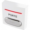 BOUTON POUSSOIR PMR ABS BLANC LED BICOLORE BUZZER 'PORTE'